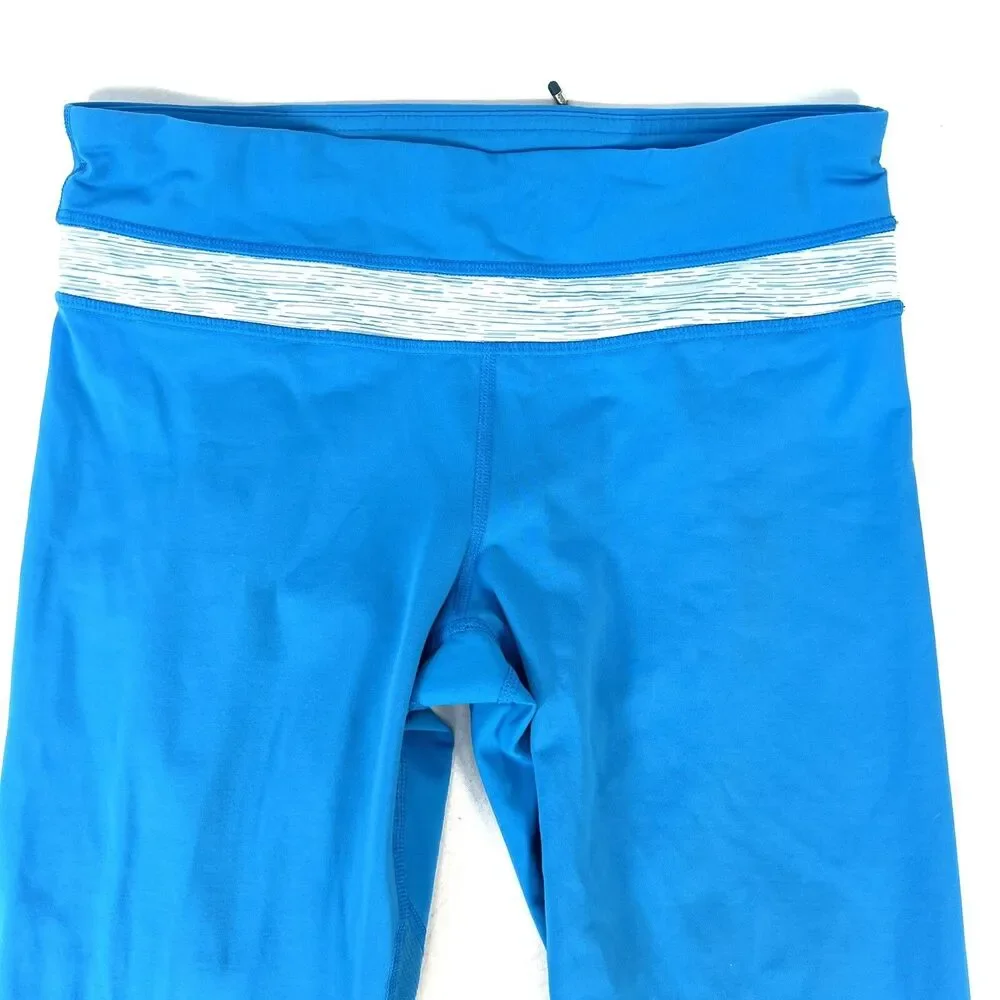 Lululemon Run Inspire Crop II Beach Blanket Blue Wee Are From Space Aquamarine 6